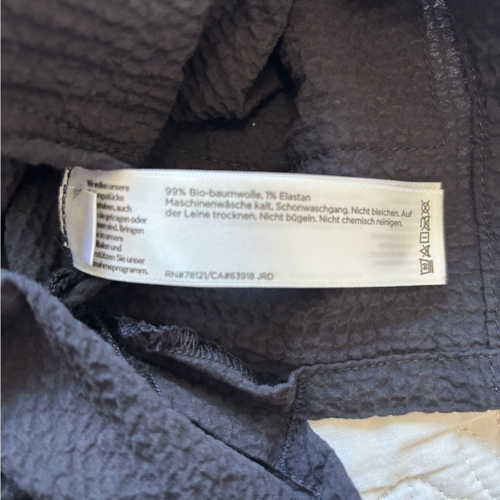 Eileen Fisher Black Textured Lightweight Jacket - Picture 7 of 8
